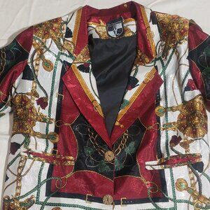 Sir Hopsalot Women's blazer jacket sport coat. Work of art SEE MEASUREMENTS